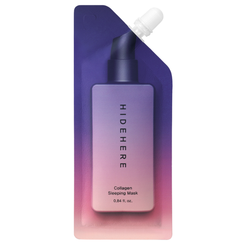 HIDEHERE Collagen Sleeping Mask 25ml. Mascarilla de Noche Nutritiva y Antiedad