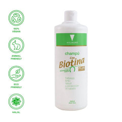 Champu con biotina + keratina 1000ml - Hair shop