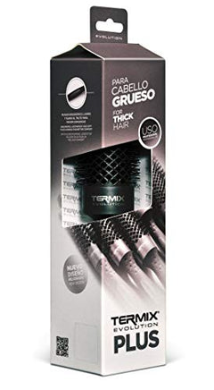 Termix Evolution Plus Ø32-Cepillo térmico redondo con fibras especialmente diseñadas para cabello grueso. Disponible en 8 diámetros y en formato Pack.