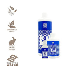 Valquer Profesional Oxigenada Estabilizada en Crema, 30 Volumenes (9%). Coloración capilar permanente. Uso profesional peluquería. Formulación vegana, 500 Ml
