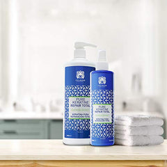 Válquer Profesional Keratina Pura para el Cabello Total Repair, Cabellos Dañados, Sin Sulfatos, Sin Siliconas, Sin Sal, Reparacion Cabello, Efecto Exprés