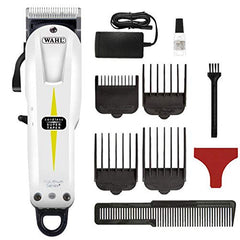 Wahl Prolithium Series - Maquina cortapelos, cuchillas cromadas, diseño sin cable, batería, blanco