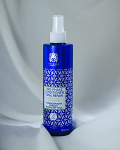 Válquer Acondicionador capilar bifásico Reparación Total (sin sulfatos, sin colorantes, sin sal, sin parabenos, sin MIT) para cabellos dañados - 300 ML
