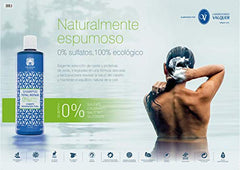 Valquer Profesional Champú Antigrasa zero%: sin sal, sin sulfatos, sin parabenos y sin siliconas. Para cabellos grasos, regulador de grasa. Vegano - 400 ml