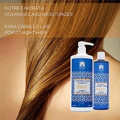 Válquer Profesional Champú Zero Cabellos Lisos, Sin: Sal, Sulfatos, Siliconas, Parabenos, 0% Volumen, Champú Premium, con Pantenol, Único, Fresco, 400 Mililitros