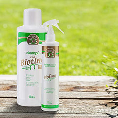 Cuidados Loción bifásica acondicionadora con biotina (vitamina B7) y keratina.fortalezedor pelo. Serum capilar sin aclarado - 300 ml