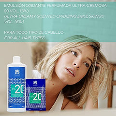 Válquer Oxigenada para Tintes Capilares Premium Ultra-Cremoso 20 Vol (6%) 1000 ml