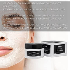 D´Bullón Mascarilla Facial Calmante Con Seda Natural. Elimina Las Impurezas de la piel. Limpiador facial. Con aceite de almendras ecológico. Vegano - 200 ml