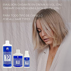 Valquer Profesional Oxigenada Estabilizada en Crema, 20 Volumenes (6%). Coloración capilar permanente. Uso profesional peluquería. Formulación vegana - 500 Ml