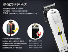 Wahl Prolithium Series - Maquina cortapelos, cuchillas cromadas, diseño sin cable, batería, blanco