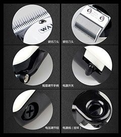 Wahl Prolithium Series - Maquina cortapelos, cuchillas cromadas, diseño sin cable, batería, blanco