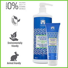 Valquer Profesional Mascarilla Capilar Reparadora Intensiva de Oliva. Reestructurante. Cabellos secos y dañados. Sin sulfatos, sin sal. Vegano. Reparación cabello 250ml