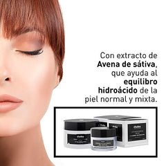 B D. BULLON Crema facial Hidratante de Avena, para Piel Normal y Mixta -200 ml