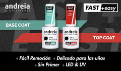 Andreia esmaltes fast + easy top coat 10,5ml