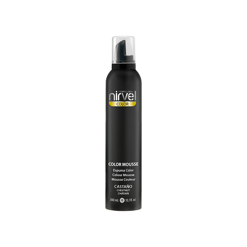 Espuma color mousse castaño 300ml nirvel