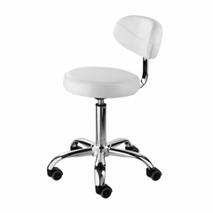 Silla con respaldo y regulación - 2 colores negro o blanco