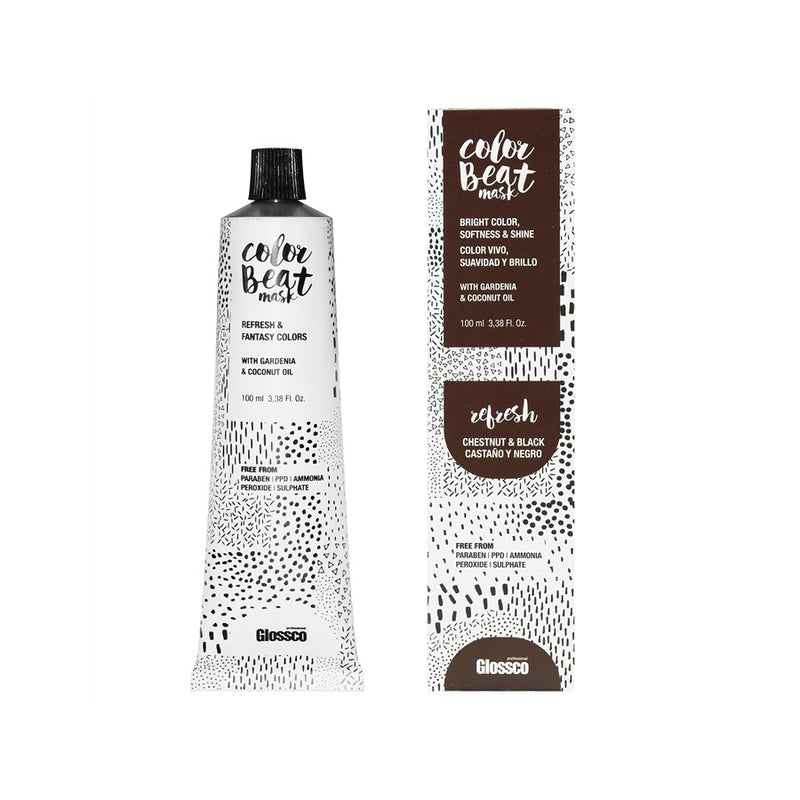 Mascarilla Refresh Color Beat Mask Chesnut & Black / Castaño Y Negro 100 ml