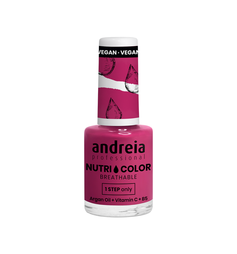 Andreia esmaltes, Nutricolor esmalte permeable fortalecedor y nutritivo, sin lámpara, 10,5 ml , Color NC36