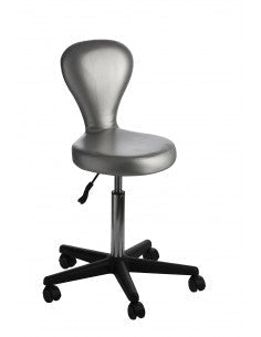 Silla con respaldo y regulación 3 colores-negro,gris o blanco